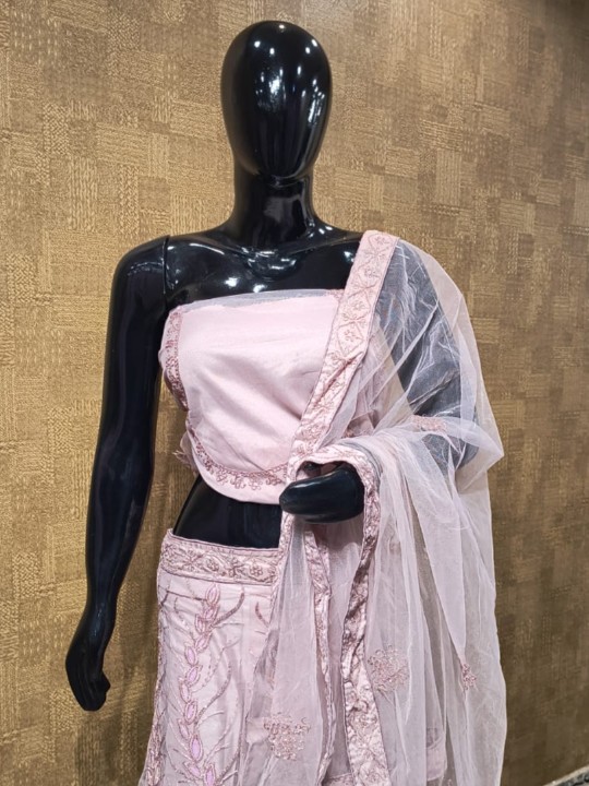 Dusty Rose Hand Work Lehenga